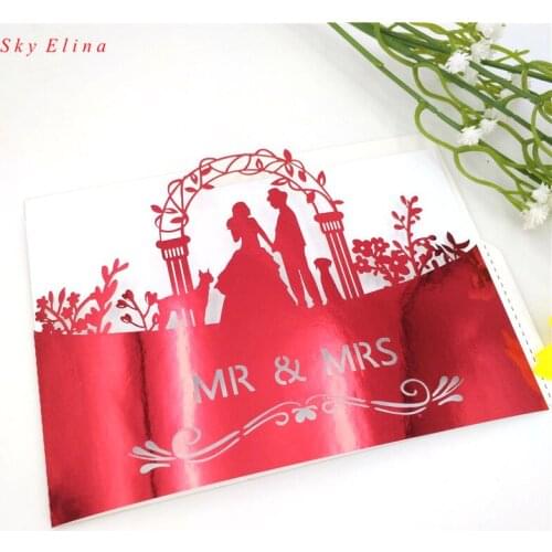 30Pcs/lot Sample Laser Cut Luxury Groom & Bride Wedding Invitations Card Elegant Lace Favor Wedding Event & Party Supplies 5Z