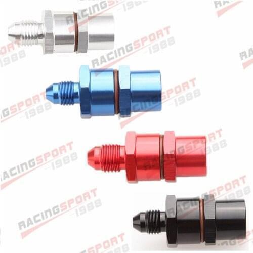 3AN Male To 3AN Female High Flow Billet Turbo Oil Feed Line Filter 80 Micron red/silver/blue/black