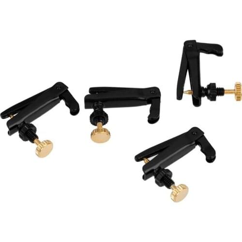 4pcs Violin Fine Tuner Adjuster with Copper Plating Screws for 3/4 4/4 Size Violin Accessories