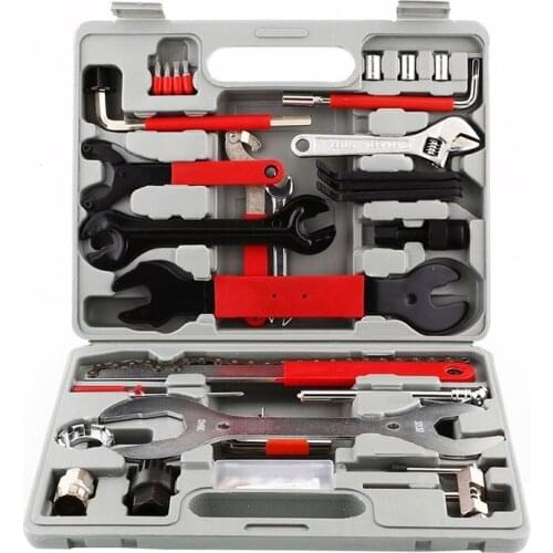 44pc/set Bike Cycling Bicycle Maintenance Repair Hand Wrench Tool Kit Set Box Case