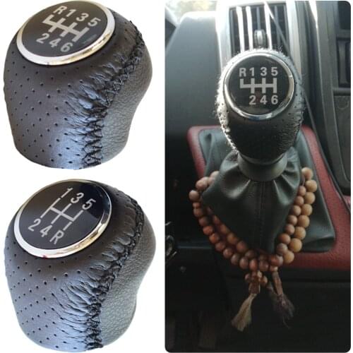 5 6 Speed Leather Gear Shift Knob Lever Shifter Handball For Citroen Jumper Relay For Fiat Ducato for Peugeot Boxer 2002-2014