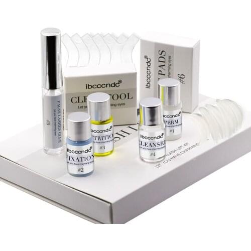 7 In1 Mini Eyelash Perming Lash Lift Kit Eye Lashes Curling Perm Curler Kit Shield Lifting with Rods Glue Y-shape Brush