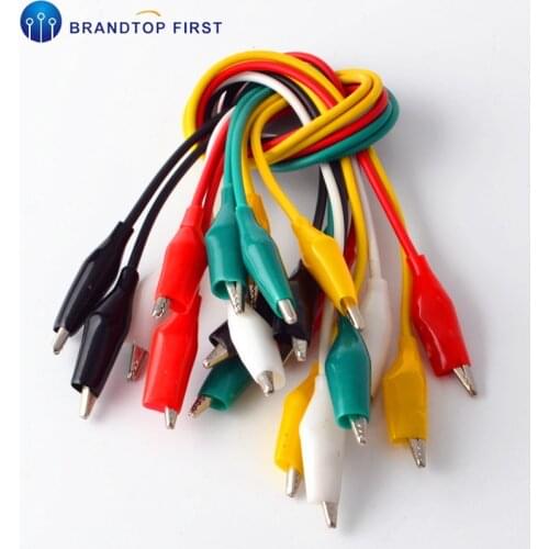Brand New 10pcs Alligator Clips Electrical DIY Test Leads Alligator Double-ended Crocodile Clips Roach Clip Test Jumper Wire