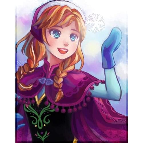 Diamond Painting by Number Kits Disney Princess Full Drill Cross Stitch Embroidery Rhinestone Arts Craft for Home Wall Decor