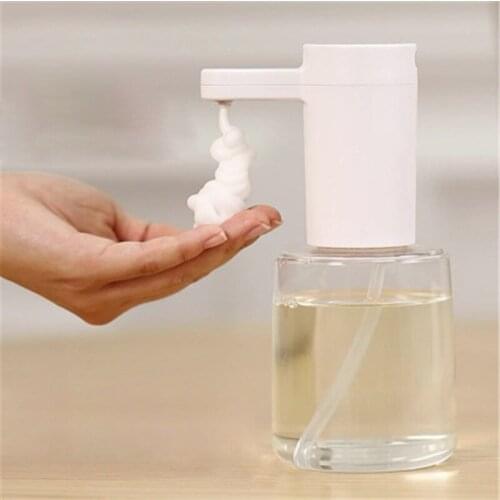 USB Charging Automatic Induction Foam Dispenser Waterproof Adjustable Smart Sensor Foam Soap Dispenser Colorful Lights Bathroom