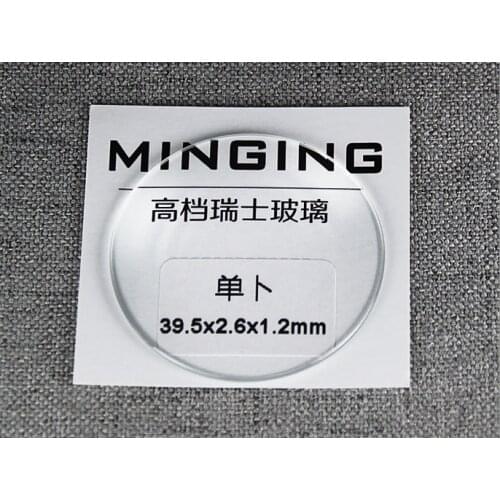 Free Shipping High Quality Assortment of 1.2mm Thick Single Dome Convex Round Mineral Glass for Watch Replacement