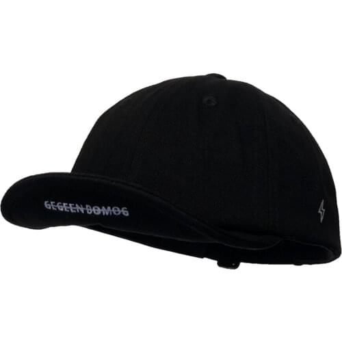 Clape Short Brim Baseball Cap For Women Men Snapback Fitted Cap Soft Brim Vintage Trucker Hat Embroidery Strapback Cap Hip Hop