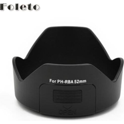 Camera Lens Hood 52mm Cover PH-RBA Fits for Pentax K10D K20D K100D K110D Kx Km K-r K-5 II K-30 With DA 18-55mm F3.5-5.6 Lens
