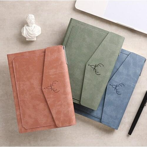 Notebook Business Style A5 / B6 Various Color Changing Leather Business Style Convenient To Carry Notepad Office Supplies Files
