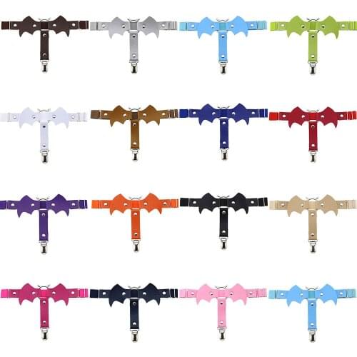 Punk Goth Bat PU Leather Garter Belt Nightculb Dancer Lingerie Sexy Body Leg Stocking Belt Gothic Exotic Bondage Accessories