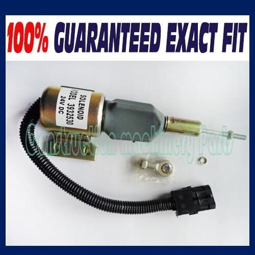 Fast Free Shipping, DIESEL SHUT OFF SOLENOID 3932530 SA-4756-24, 5.9L 6BT Excavator Fuel cutoff solenoid, Solenoid Switch