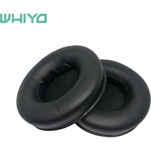Whiyo Black PU Leather Earpads Replacement Ear Pads Pillow Spnge for Razer Kraken Pro Gaming Headphone
