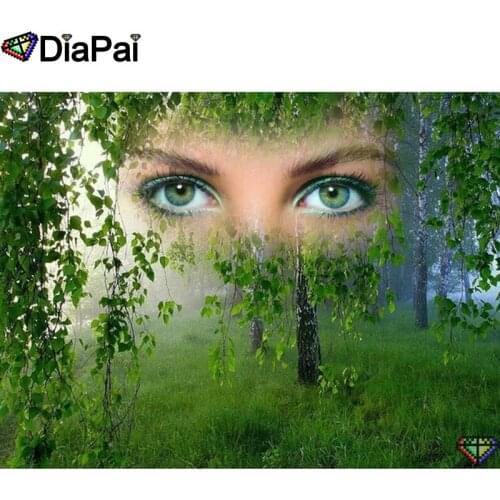 DIAPAI 5D DIY Diamond Painting 100% Full Square/Round Drill "Beauty eye tree" Diamond Embroidery Cross Stitch 3D Decor A23193