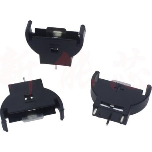 For AirTag cr2032 battery spacer holder New Vertical CR2032 2025 Half-Round Battery Coin Button Socket 3 PIN Holder Case Battery