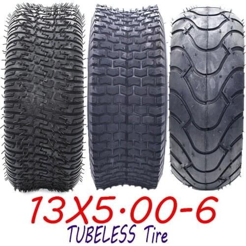 Good quality Kart Beach Car 13X5.00-6 vacuum tire Highway Tire with Hub Mower Snow Sweeper Tire 13*5.00-6 tubeless tire