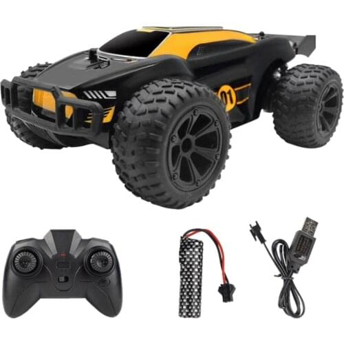 Car Toy Remote Control RC High Speed Off-road Climbing Electric Truck with Light Charger Boys Kids Gift