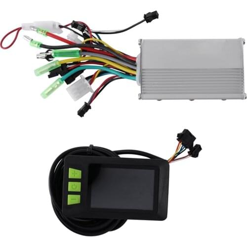 Hot-Electric Bike Brushless Motor Controller with LCD Display,Electric Bicycle Scooter E-Bike Parts