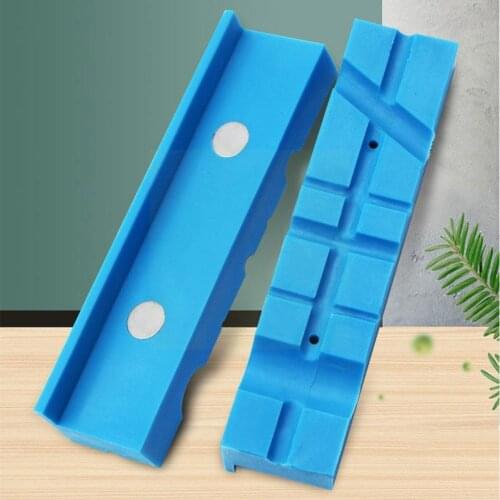 Magnetic Strip Vise Jaw Pads Vise Protective Jaws Soft Pads Simple Operation Accessories Rubber Face Protector P4f8