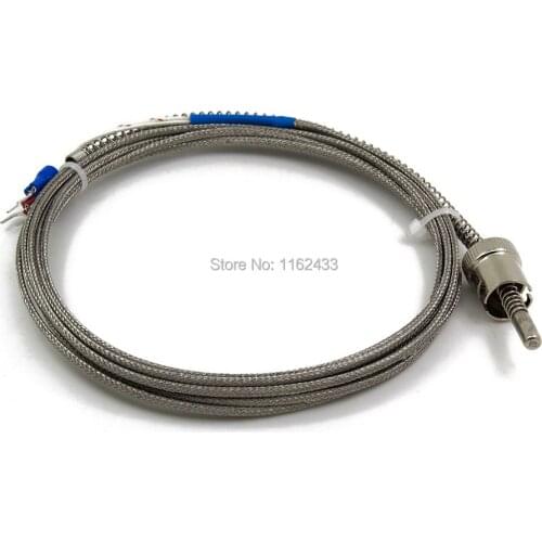 FTARS02 K E J type 3m metal screening cable 11.5mm hole diameter adjustable bayonet cap thermocouple temperature sensor