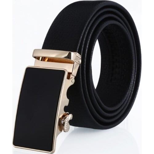 Men Dress Belts Personalized Genuine Leather Automatic buckle Strap Belt for Man Fashion Ceinture automatique male