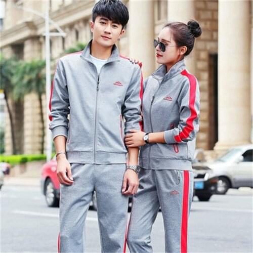 Men and women spring and autumn lovers casual fashion suit long-sleeved Sweatshirts casual loose large size two-piece TB1848