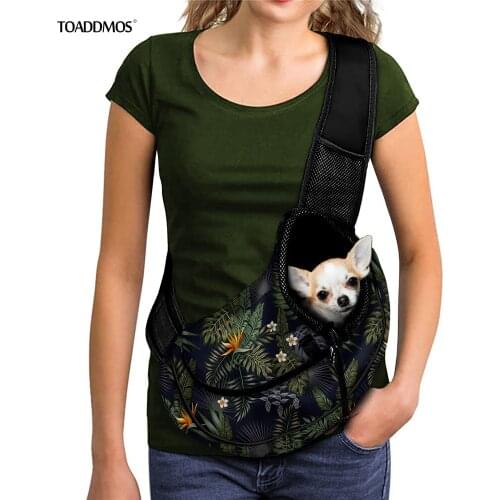 Night Tropical Hawaii Pattern Fashion Pet Cat Dog Carrier Messenger Bag Travel Portable Mesh Messenger Shoulder Bags Backpack