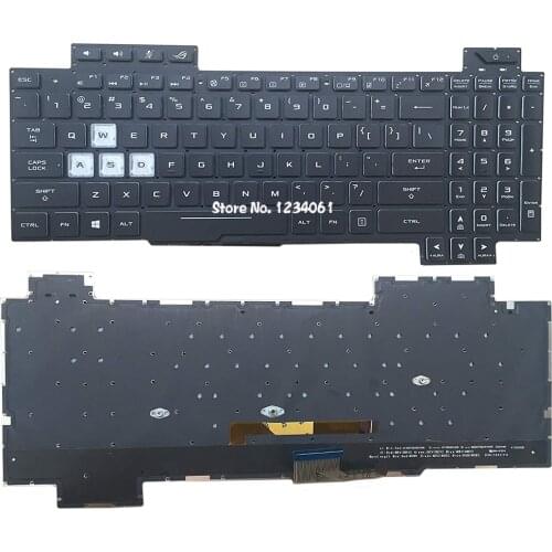 New Laptop Keyboard For Asus ROG Strix Scar II GL704 GL704GM GL704GM-DH74 GL704GV GL704GV-DS74 GL704GW GL704GW-PS74 US Backlit