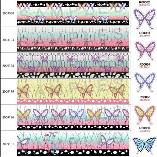 New kimetsu no ya Japan Cartoon Printed Grosgrain/Satin Ribbon 5 Yards 25mm/38mm/50mm/75mm For Hair Bows DIY Accessories 200308