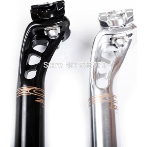 Alloy aluminum 3D forged road bike seat post vintage offset 27.2mm fixedgear seatpot Track bicycle seat tube glossy black/silver