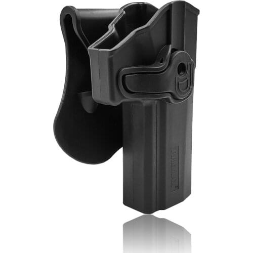 Amomax Adjustable Tactical Holster for Sig Sauer P320 Full Size - Right-handed Black