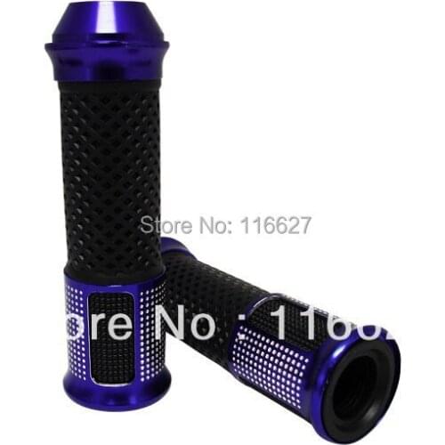 Handlebar Rubber Hand Grips BLUE 7/8" for Honda CBR GSX-R Ninja R1 R6 Yamaha YZ WR TTR XR CRF DRZ KLR KX