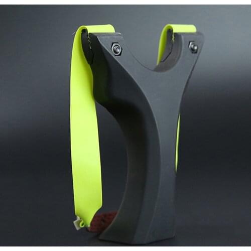 High Precision Hunting Slingshot With Fiber Optic Aiming Patch Leather Catapult Use Flat Rubber Band Outdoor Shooting Tool Parts