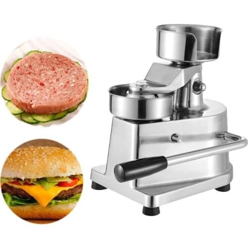 Manual Hamburger Press Burger Forming Machine 100mm-130mm Round Meat shaping Aluminum Machine Forming Burger Patty