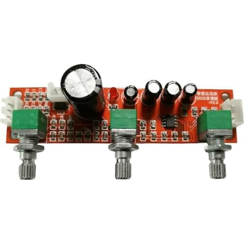 SOTAMIA 10 Pcs NE5532 Tone Amplifier Preamplifier LM1036 Volume Control Board AD827 OP AMP Power Preamp Volume Tone EQ Control