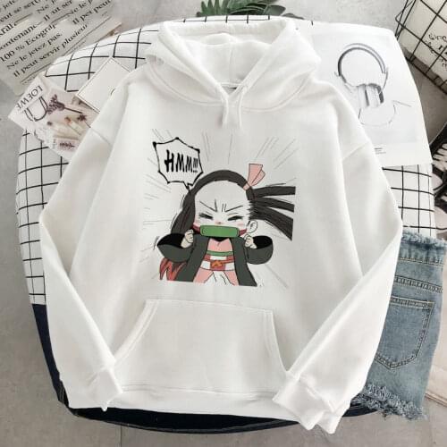 2021 Demon Slayer Winter Hoodies Sweatshirt Women Long Sleeve Clothes Kimetsu No Yaiba Pullover Streetwear Harajuku Clothing