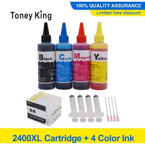 Toney King new Refill PGI-2400 PGI 2400XL Ink Cartridge compatible for Canon MAXIFY IB4040 MB5140 MB5340 MB5440 Printers ink