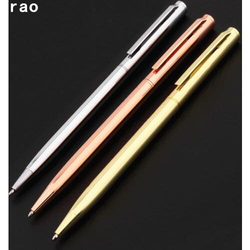 High quality 09 Fine Business office School office stationery Ballpoint Pen New gold pen Financial ball point pens