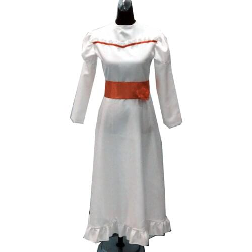 2021 Bride of Chucky Annabelle Dress The Conjuring Doll Cosplay Costume Women Girls Evil Halloween Horror Scary Fancy Dress Outf