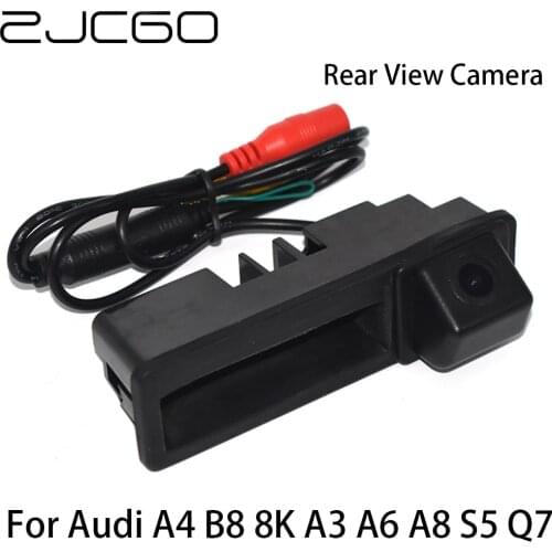 ZJCGO CCD Car Rear View Reverse Back Up Parking Trunk Handle Waterproof Camera for Audi A4 B8 8K A3 A6 C7 4G A8 D4 4H S5 Q7 4L