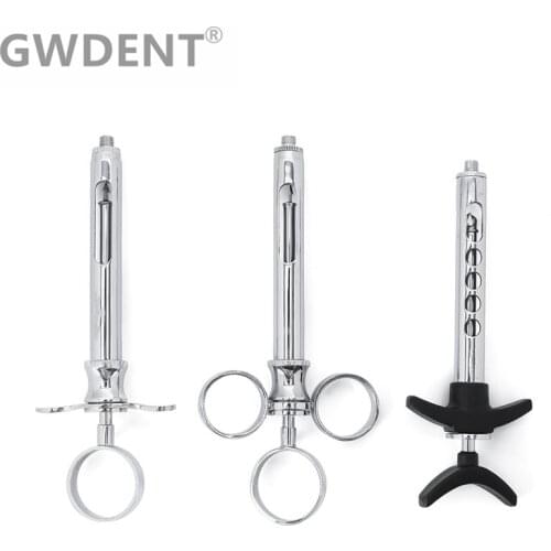 1PCS Dental Stainless Steel INTRALIGAMENTAL SYRINGE PEN-STYLE ASPIRATING 1.8ML Dental Surgical Instrument Dental Injector Tool