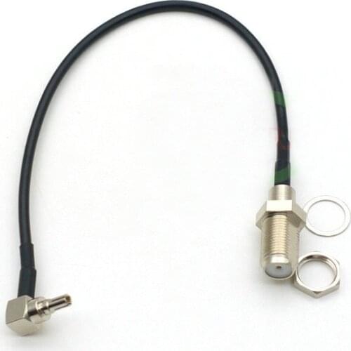 100pcs F Jack to CRC9 pigtail antenna for RG174 cable