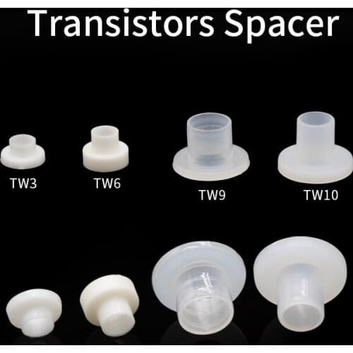 10pcs Transistors Grain Spacer TW10 TW9 TW5 TW3 Gasket Concave Convex Insulated Cap PC Heat Conduction Dispersed Washer Support