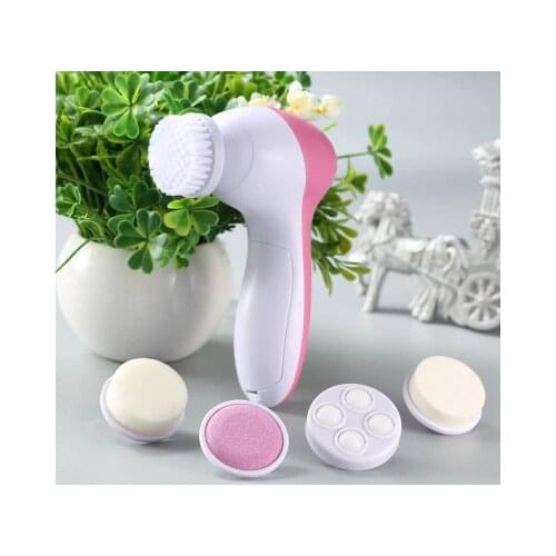 5 in 1 Electric Wash Face Machine Facial Pore Cleaner Body Cleansing Massage Mini Skin Beauty Massager Brush dropshipping