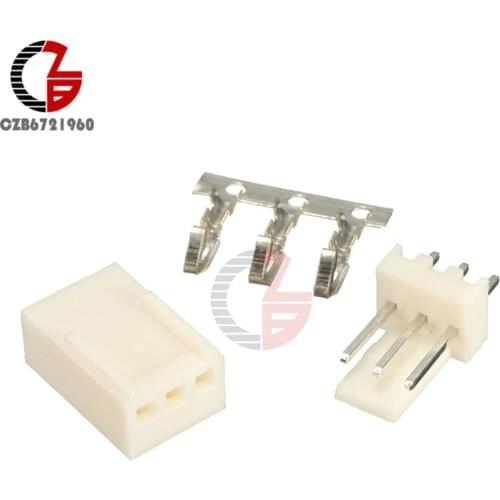 50PCS Kit3 Pin KF2510-3P KF2510 3P 2.54mm Pitch Terminal Housing Pin Header Connectors Adaptor Kits