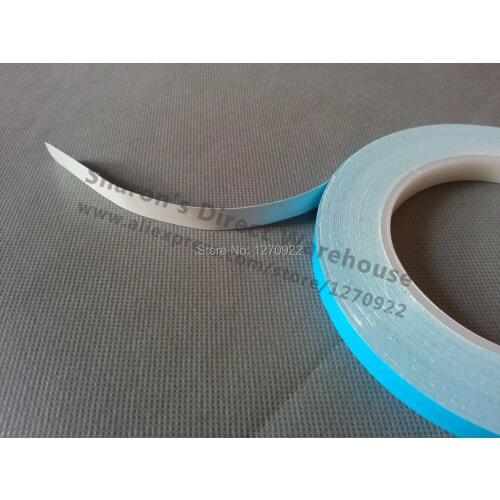6mm*20M*0.25mm Two Sides Sticky Thermal Conductive Tape Strip for LED Light Panel, DVD Applicatins, Heat Sink Thermal Pad