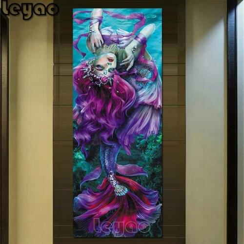 Diy diamond painting rhinestone mosaic "Beautiful mermaid" cross stitch 5d embroidery diamond kits full square round drill large