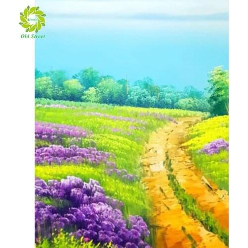 OSH Diamond painting cute Scenery round diamond embroidery mosaic home decoration pattern DIY handmade new year gift