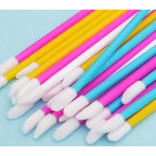 Gloss Wand 50 Pcs Lipstick Lip Brush Disposable Applicator Makeup Tools