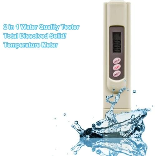 Digital Total Dissolved Solid Meter for Water Quality Tester Temperature Meter Accurate and Reliable 0-999ppm Water Test Meter