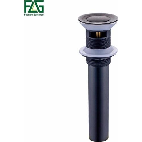 FLG Bathroom Accessories Washroom Pop Up Sink Drain Oil Rubbed Bronze Antique Pop-up Drain with Without Overflow P129-01ORB